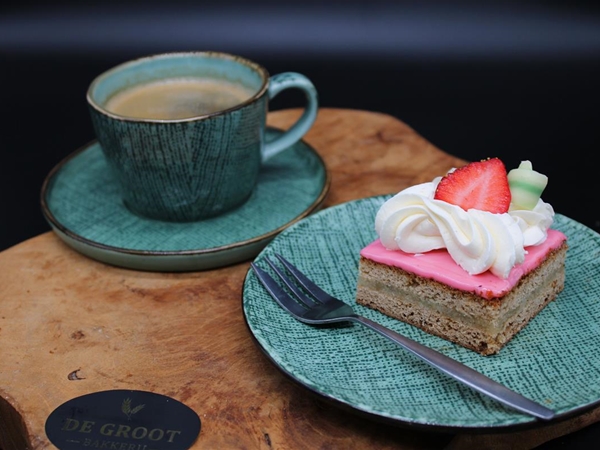 Oranjekoek vierkant crème